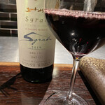 YAKITORI 燃 es - 五一ワインのシラー　個人的には甘くて渋い古い長野のワイナリーというイメージが抜けず、飲まず嫌いをしていましたが思いの外美味しくてびっくり