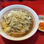 千里眼 - ラーメン 麺120g ニンニク・ショウガ・カラアゲ別皿で 780円