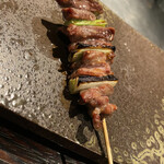YAKITORI 燃 es - ここから追加品　コリコリっとした砂肝のエンガワ、これ好きだなぁ