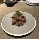 発酵ヤード - 砂肝と干しごぼうの梅肉和え