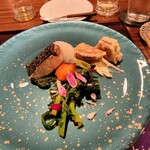 Gibier MIYAMA - お決まり①鰆菜の花 春菊 蓮根 蕪