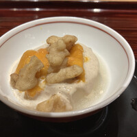 京味 もと井 - 今市蕪　上に雲丹
                    くるみダレで