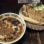 煮干結社 - 【限定】アグリワールドのネギワールド‼豚バラは宇宙だ‼な、つけ麺　1000円