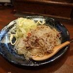 居酒屋 一心 - 春雨と挽き肉のピリ辛炒め