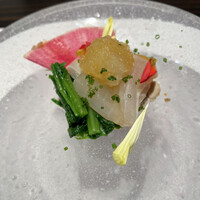 鮨 やまけん 銀座店 - ヒラメとあん肝