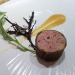 ケザコ - フォアグラのコンフィ　大根の奈良漬巻き　４種のトロピカルフルーツのソース