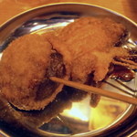 Kushikatsu To Osake Dengana - 串揚げをソースに漬けてみました