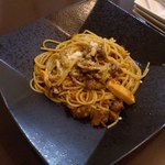 ル・コック - 【2012年12月】ラム肉ときのこのラグーソース＠800円。