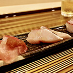 日本料理 孝 - ぶり  炙りぶり  明石の天然鯛