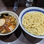 中華そば べんてん - つけ麺  中盛り   900円    味付玉子  100円