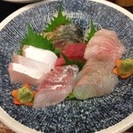 喜の川 - お刺身盛り合わせです。
