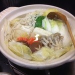 喜の川 - 東北の日本酒には湯豆腐が合います。