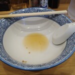 中華そば 笑歩 - 完飲ごちそうさまでした