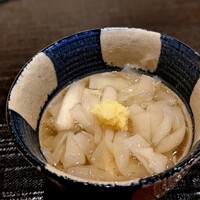 新ばし 星野 - 芋茎の吉野煮。完璧・・・。死ぬ前に食べたいお膳に欲しい一品。