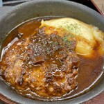 Matsuya - 黒毛和牛と黒豚のハンバーグ