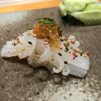 天寿し 京町店 - いか　雲丹ととびこ　美しい