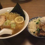 ラーメン 963+ - ランチCセット（塩ラーメン+チャーシュー丼）￥８８０
