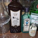 中国醸造 - 私のジン・コレクション。桜尾、ボンベイ・サファイア、桜島コマサ・ジン、タンカレー