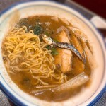 烈志笑魚油 麺香房 三く - かけラーメン