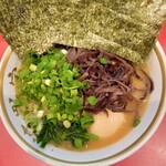 ラーメン濱野家 - ラーメン(並)＋のり・きくらげ・万能ねぎ増し