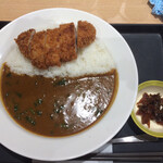 マイカリー食堂 - ほうれん草のロースかつカレー (大) 730円