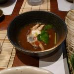 吉向 - 昼のランチ９００円・・味噌汁はなんとセコ蟹半身