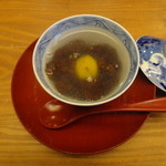 くずし懐石 縁 - 葛かけ栗ぜんざい