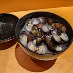 SUSHI TOKYO TEN、 - しじみの味噌汁