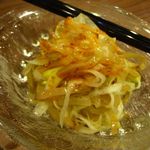 中国四川酒家 蔓山 - ザーサイとネギの和え物(2012/12/21撮影)