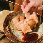 肉の変態集団 疾風ホルモン - ミノサンド