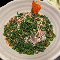 博多もつ鍋 やま中 赤坂店 - センマイ刺し　ゴマもたっぷり