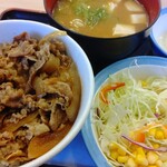 松屋 - 牛めしランチ(半熟玉子)(211222)