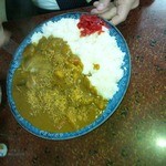 うな達 - 特盛りカレー＋唐辛子