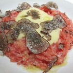 リストランテ ネグラマーロ - ビーツのリゾット フォンデュータソースのクリスマス仕立て トリュフ添え