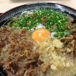 手打うどん くうかい - 肉月見