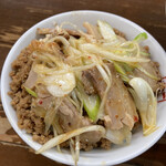 一品堂 - N : 挽き肉ねぎチャーシューご飯