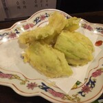 金町製麺 - 茄子の天ぷら