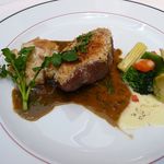 おはらス・レストラン - 黒豚肩ロース肉 ディアブル仕立て(2012/12/22撮影)