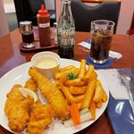 Malins FiSH&CHIPS - ランチB　フィンガーフィッシュ（3本）＆チップス＆ソフトドリンク　1500円