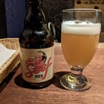 船場ビール工場直営 焼き鳥なかい 梅田店 - セーフビール（アントウェルペン産）