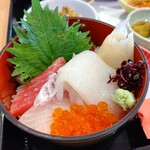 八島 - お膳の「ミニ海鮮丼」