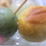 和イーツ 結 - 2色団子、スイートポテト。