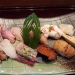 亀喜寿司 - にぎり 1皿目