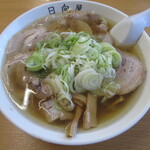 青竹手打ラーメン 日向屋 - オイラは毎度の｢ねぎ多め」。
