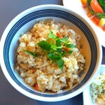 NAMA - ■瀬戸内産大粒カキフライと三元豚のヒレカツランチ(炊き込みご飯付き)