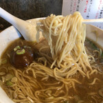 中華そば まるき - 麺リフト。