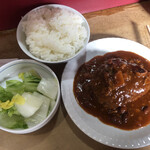 おふくろ - 2021/12/23
野菜炒め定食 750円
煮込ハンバーグ 単品 450円