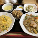 長城 - 八宝菜定食チャーハン変更