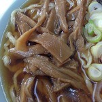 秀来軒 - メンマ　醤油ラーメン　煮豆腐　2012年12月