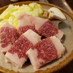 すし居酒屋 日本海 - 島根牛の陶鈑焼